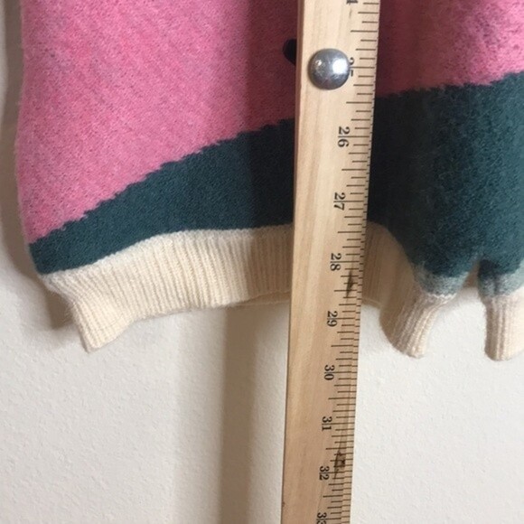 Fashion nova heather printed sweater romper pink combo outfit size small cozy - Picture 9 of 13